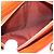 Portafoglio a spalla con catena PRADA in pelle Saffiano Arancione Tono Oro Auth ka6249 - vista 11