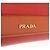 Portafoglio a spalla con catena PRADA in pelle Saffiano Arancione Tono Oro Auth ka6249 - vista 21