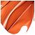 Portafoglio a spalla con catena PRADA in pelle Saffiano Arancione Tono Oro Auth ka6249 - vista 26