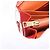 Portafoglio a spalla con catena PRADA in pelle Saffiano Arancione Tono Oro Auth ka6249 - vista 28