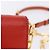 Portafoglio a spalla con catena PRADA in pelle Saffiano Arancione Tono Oro Auth ka6249 - vista 3