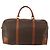 Céline Bolsa Boston CELINE Macadam PVC Couro Marrom Tom Dourado Auth 201260A - vista 2