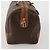 Céline Bolsa Boston CELINE Macadam PVC Couro Marrom Tom Dourado Auth 201260A - vista 4