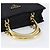 PRADA Handtasche mit Metallgriff Nylon Black Gold Auth 203873 Schwarz Golden - Ansicht 7