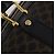 Céline CELINE Macadam Canvas Boston Bag PVC Leather Black Gold Auth 202929V Golden - view 10
