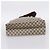 Borsa Tote GUCCI GG Supreme Web Sherry Line PVC Beige Oro Auth 204701A D'oro - vista 5