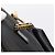 Pequin Borsa a mano FENDI Pecan Canvas 2way Nero Oro Auth 205145 D'oro - vista 21