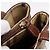 Borsa a mano BURBERRY Nova Check PVC Beige Gold Auth 201474V D'oro - vista 21