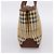 Borsa a mano BURBERRY Nova Check PVC Beige Gold Auth 201474V D'oro - vista 3