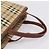 Borsa a mano BURBERRY Nova Check PVC Beige Gold Auth 201474V D'oro - vista 7