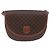 Céline CELINE Macadam Canvas Schultertasche PVC Leather Brown Gold Auth 204266 Braun Golden - vue 13