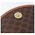 Céline CELINE Macadam Canvas Schultertasche PVC Leather Brown Gold Auth 204266 Braun Golden - vue 25