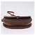 Céline CELINE Macadam Canvas Schultertasche PVC Leather Brown Gold Auth 204266 Braun Golden - vue 7