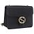 Borsa GUCCI Interlocking Chain Bag in pelle Outlet Nero Oro 510304 Auth 203114V D'oro