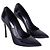 Décolleté Casadei in pelle blu navy - vista 3