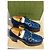 Mocassini Gucci blu T.39.5 - vista 4