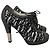 Botas Chanel tweed T.37,5 Preto