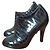 Botas Chanel Pretas T.37,5 Preto