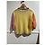 Autre Marque Pull Rose Carmine Color Block Jaune - vue 6