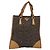 Bolsa PRADA em couro e tweed marrom prata autêntica 203885A - vista 13
