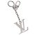 LOUIS VUITTON Porte Cre Printed Initials LV Charm Metal M65071 LV Auth 203696V Argento