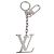 LOUIS VUITTON Porte Cre Printed Initials LV Charm Metal M65071 LV Auth 203696V Argento - vista 13