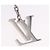 LOUIS VUITTON Porte Cre Printed Initials LV Charm Metal M65071 LV Auth 203696V Argento - vista 7