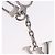 LOUIS VUITTON Porte Cre Printed Initials LV Charm Metal M65071 LV Auth 203696V Argento - vista 8