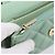 Portafoglio a spalla con catena CHANEL Matelasse in pelle d'agnello verde e oro CC Auth am12655SAM D'oro - vista 28