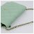 Portafoglio a spalla con catena CHANEL Matelasse in pelle d'agnello verde e oro CC Auth am12655SAM D'oro - vista 6