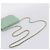 Portafoglio a spalla con catena CHANEL Matelasse in pelle d'agnello verde e oro CC Auth am12655SAM D'oro - vista 7
