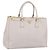 Borsa a mano PRADA Galleria in pelle Saffiano White Gold Auth 201363 Bianco D'oro