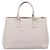 Borsa a mano PRADA Galleria in pelle Saffiano White Gold Auth 201363 Bianco D'oro - vista 2