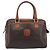 Céline CELINE Macadam Canvas Mini Boston Bag PVC Leather Brown Gold Auth ki6818 Castaño Dorado - vista 13