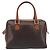 Céline CELINE Macadam Canvas Mini Boston Bag PVC Leather Brown Gold Auth ki6818 Castaño Dorado - vista 2