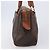 Céline CELINE Macadam Canvas Mini Boston Bag PVC Leather Brown Gold Auth ki6818 Castaño Dorado - vista 4