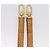 LOUIS VUITTON Tracolla in pelle Nume 50.4'' Beige LV Auth 204021V - vista 6