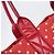Borsa a mano Miu Miu Canvas Red Gold Auth 204315 Rosso D'oro - vista 18