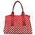 Borsa a mano Miu Miu Canvas Red Gold Auth 204315 Rosso D'oro - vista 2