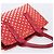 Borsa a mano Miu Miu Canvas Red Gold Auth 204315 Rosso D'oro - vista 6