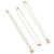 Collana Christian Dior metallo set da 3 Oro Auth SW2804 D'oro