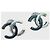 Boucles d'oreilles Chanel bicolore Golden - view 2
