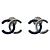 Boucles d'oreilles Chanel bicolore Golden