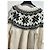 Autre Marque Pull Ch.ind Écru à Motifs Noirs Taille 38 Beige - vue 2