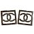 Boucles d'oreilles Chanel maxi CC Golden