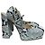Sapatos de salto Bottega Veneta em python T.41 Azul