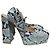 Bottega Veneta Pumps aus Python Gr. 41 Blau - Ansicht 9