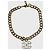 Collana Girocollo Chanel CC Logo Metallo Dorato D'oro - vista 3