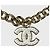 Collana Girocollo Chanel CC Logo Metallo Dorato D'oro - vista 4