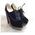 Stivaletti Christian Louboutin velluto T.36,5 Nero - vista 2
